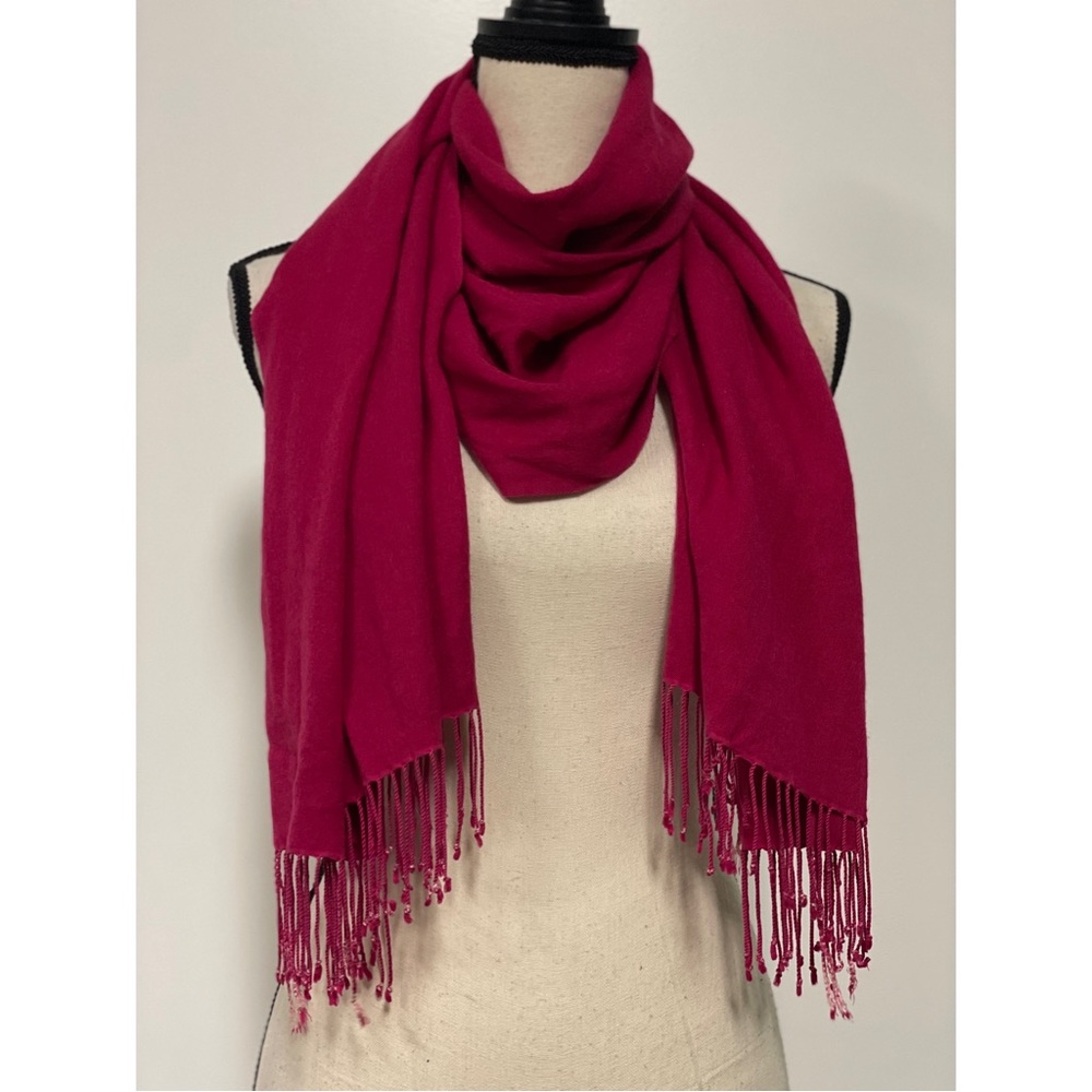 Pink Fashion Fringe Scarf